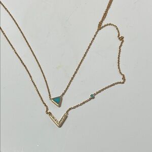 FOSSIL Gold tone Steel multi strand Necklace